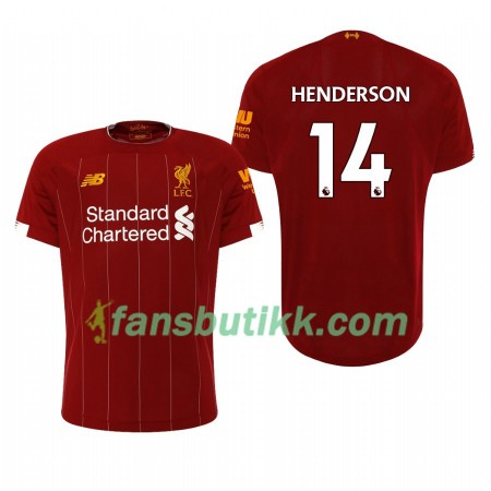 Fotballdrakt Liverpool Jordan Henderson 14 Hjemmetrøye 2019-2020 Kortermet